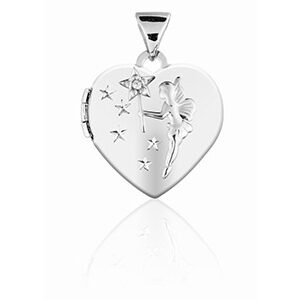 Fairy Locket in Sterling Silver with 18" twisted curb chain
