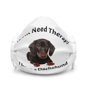 KelZig Dachshund Therapy Premium face mask